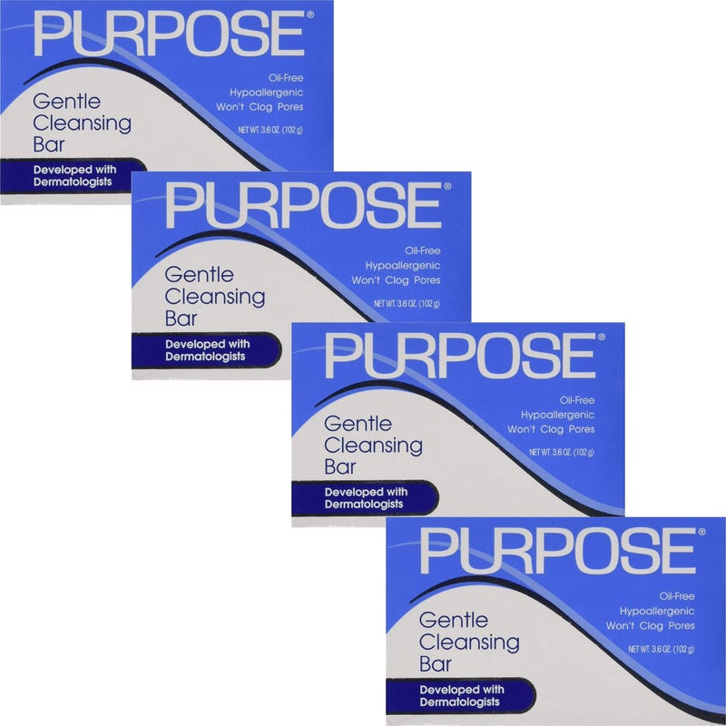 Purpose Gentle Cleansing Bar  36 OzPack 4 Pack